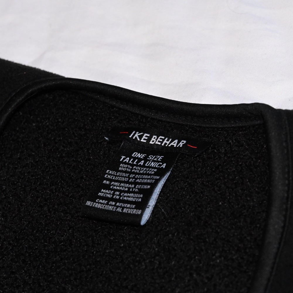 Ike Behar Saddle Blanket Polyester Straight Design Black Western